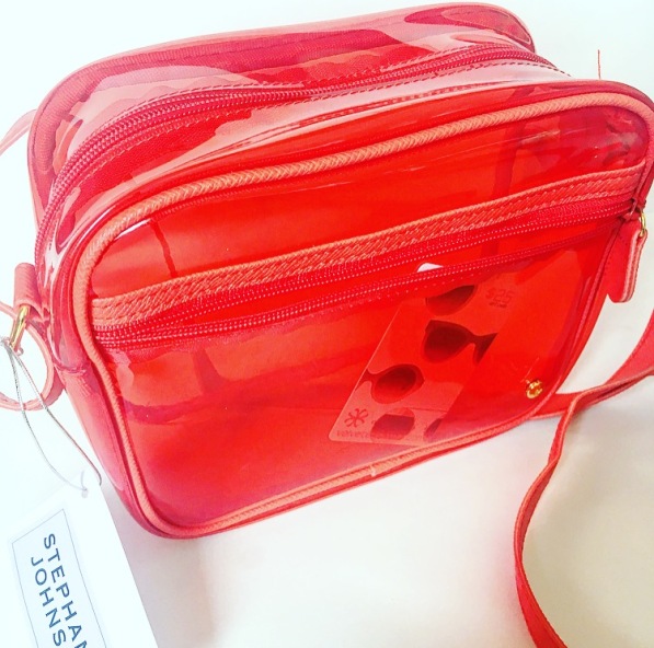 red translucent stephanie Johnson Camera Bag